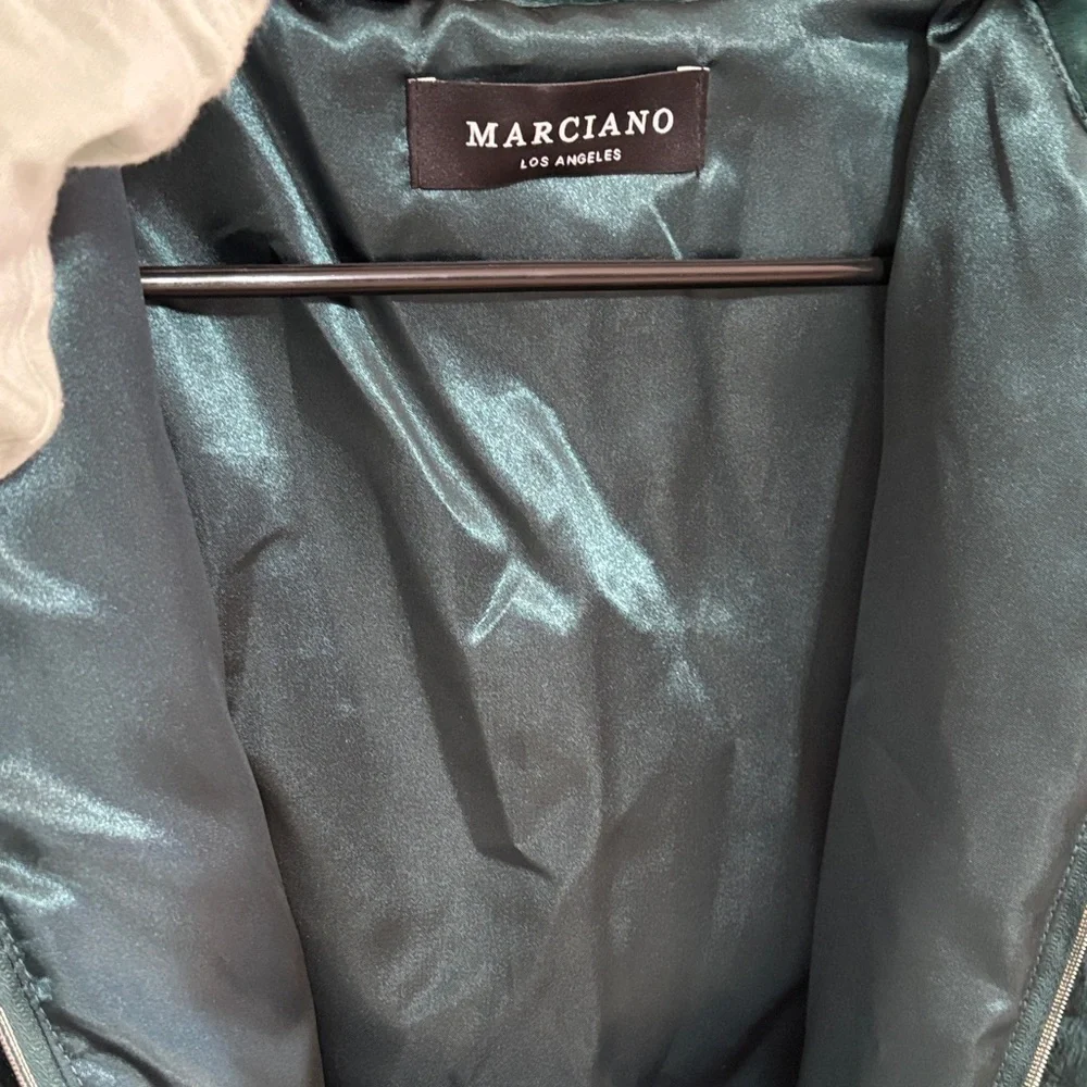 Marciano Teal Textured Teddy Jacket